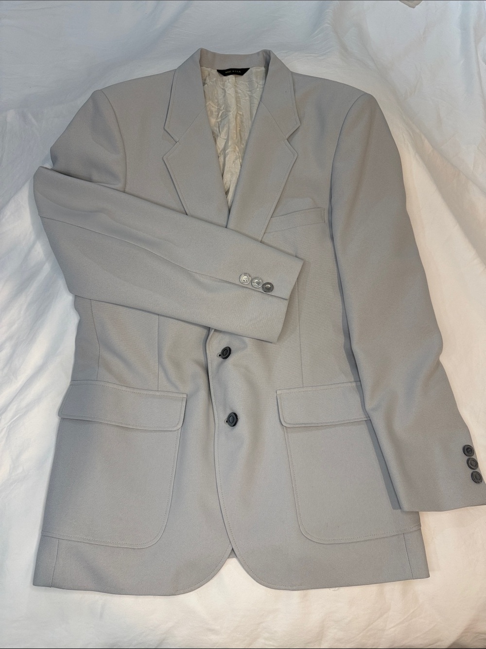 EdgeWorth Light Gray Single-Breasted Sport Coat